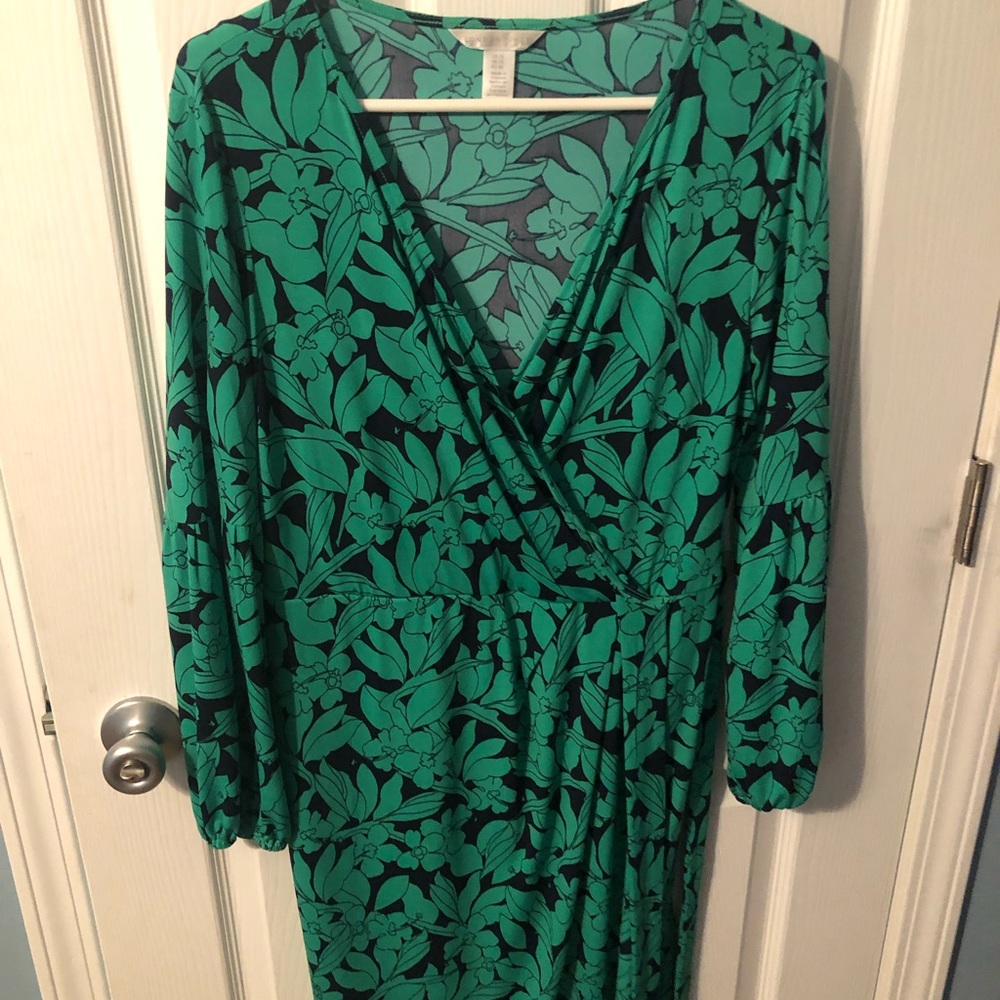 London Times Floral Wrap Dress